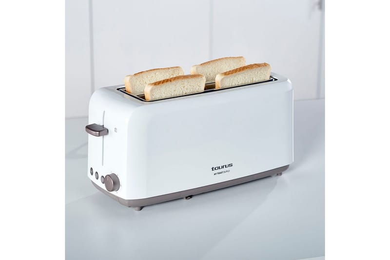 Brødrister Taurus Mytoast Duplo 2 Rom Hvit - Hvit - Servering & borddekking - Kjøkkenmaskin - Varme & koke - Brødrister
