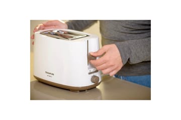Brødrister Taurus Mytoast II 2 Spalter Hvit - Sølv - Servering & borddekking - Kjøkkenmaskin - Varme & koke - Brødrister
