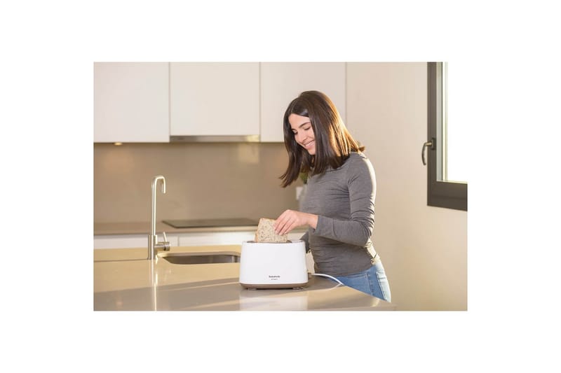 Brødrister Taurus Mytoast II 2 Spalter Hvit - Sølv - Servering & borddekking - Kjøkkenmaskin - Varme & koke - Brødrister