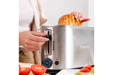 Brødrister Taurus Mytoast Legend 1 Slot Rustfritt Stål - Sølv - Servering & borddekking - Kjøkkenmaskin - Varme & koke - Brødrister
