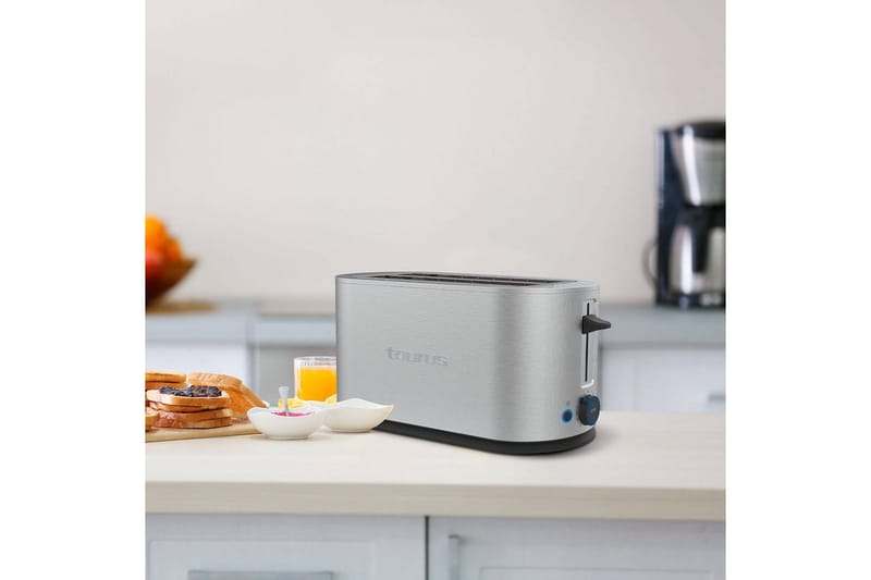 Brødrister Taurus Mytoast Legend 2 Slott Rustfritt Stål - Sølv||Krom - Servering & borddekking - Kjøkkenmaskin - Varme & koke - Brødrister