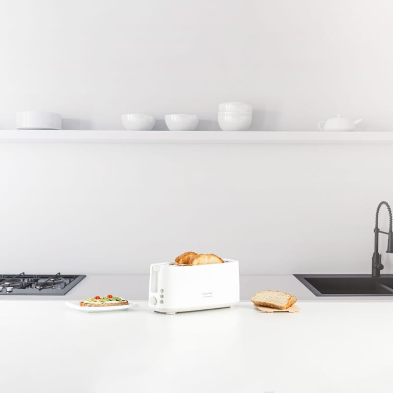 Brødrister Taurus Toastissimo langt spor hvit - hvit - Servering & borddekking - Kjøkkenmaskin - Varme & koke - Brødrister
