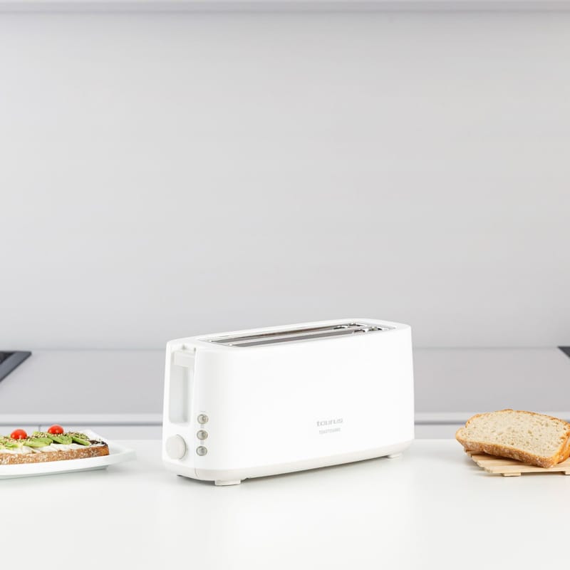 Brødrister Taurus Toastissimo langt spor hvit - hvit - Servering & borddekking - Kjøkkenmaskin - Varme & koke - Brødrister