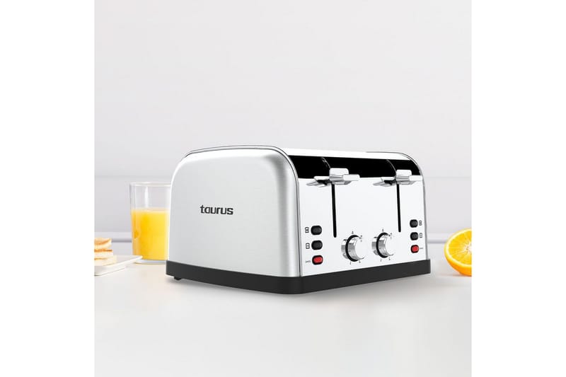 Brødrister Taurus Vintage Four - Sølv - Servering & borddekking - Kjøkkenmaskin - Varme & koke - Brødrister