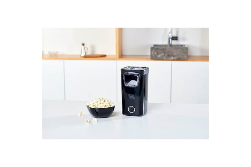 Popcornmaskin Black+Decker 1100W Svart - Svart - Servering & borddekking - Kjøkkenmaskin - Varme & koke - Popcornmaskin