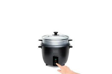 Riskoker Black+Decker 1,8L Svart - Svart - Servering & borddekking - Kjøkkenmaskin - Varme & koke - Riskoker