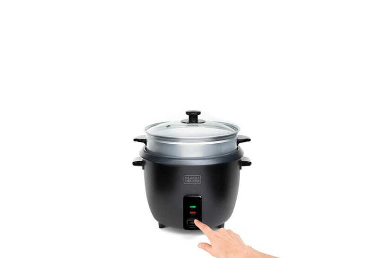 Riskoker Black+Decker 1,8L Svart - Svart - Servering & borddekking - Kjøkkenmaskin - Varme & koke - Riskoker