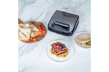 Smørbrødgrill Black+Decker Sandwich Waffle - Servering & borddekking - Kjøkkenmaskin - Varme & koke - Klemgrill & smørbrødgrill