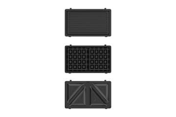 Smørbrødgrill Black+Decker Sandwich Waffle - Servering & borddekking - Kjøkkenmaskin - Varme & koke - Klemgrill & smørbrødgrill