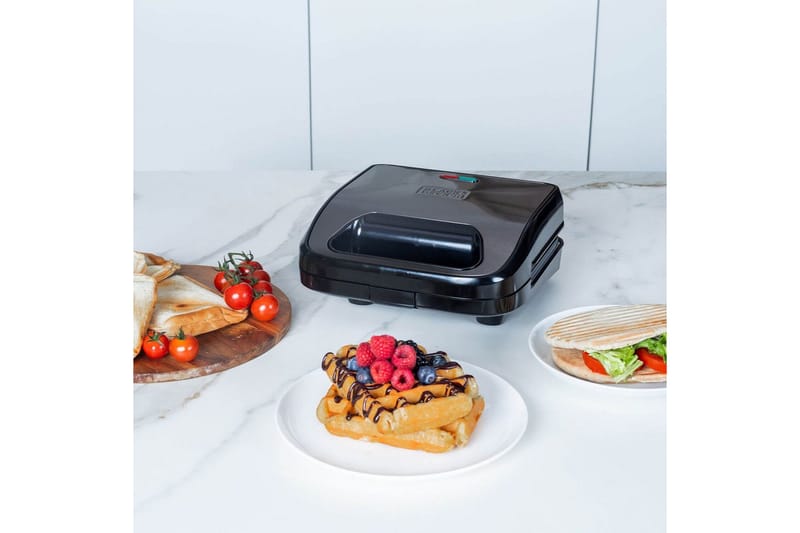 Smørbrødgrill Black+Decker Sandwich Waffle - Servering & borddekking - Kjøkkenmaskin - Varme & koke - Klemgrill & smørbrødgrill