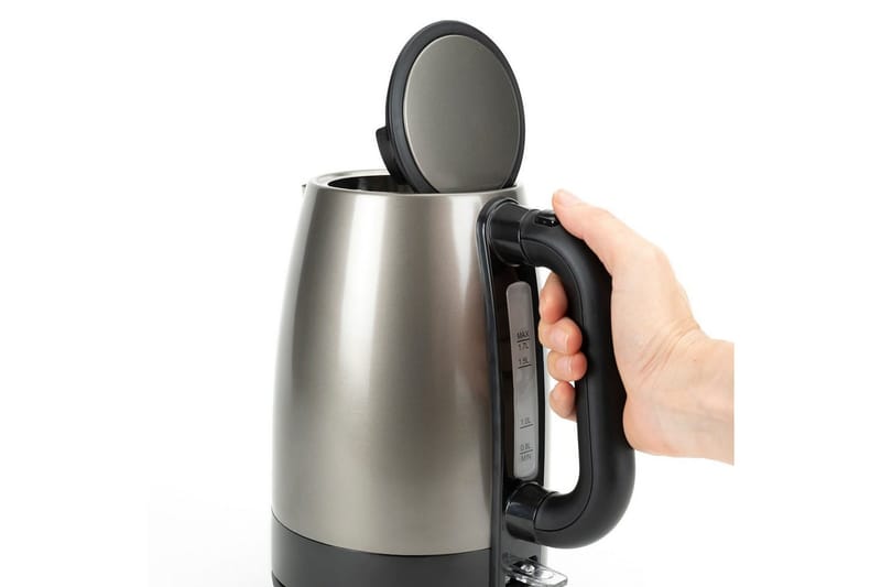 Vannkoker Black+Decker 2200W 1,7L Børstet Rustfritt Stål - Sølv - Servering & borddekking - Kjøkkenmaskin - Varme & koke - Vannkoker