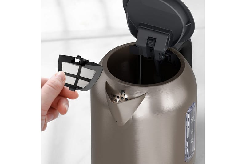 Vannkoker Black+Decker 2200W 1L Børstet stål - Sølv - Servering & borddekking - Kjøkkenmaskin - Varme & koke - Vannkoker