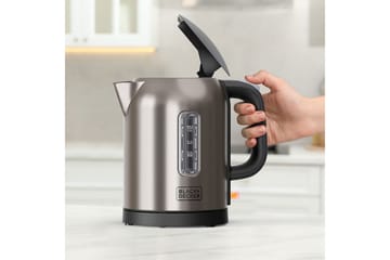 Vannkoker Black+Decker 2200W 1L Børstet stål - Sølv - Servering & borddekking - Kjøkkenmaskin - Varme & koke - Vannkoker
