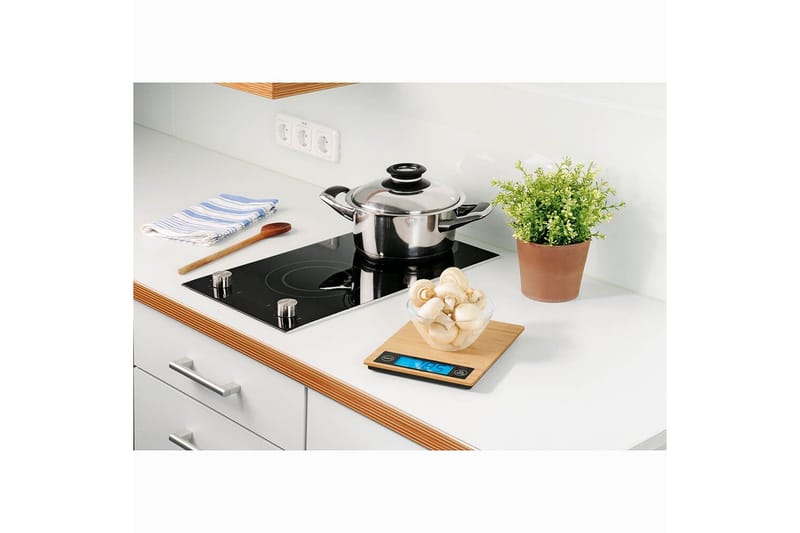 Kjøkkenvekt Xavax Bambu Max 5kg - Servering & borddekking - Kjøkkenprodukter - Måle & målebegre - Kjøkkenvekt