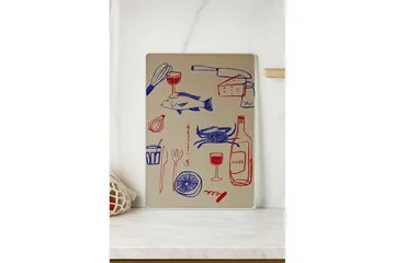 Skjærefjøl Skjære Modell 16 - Multifarget - Servering & borddekking - Kjøkkenprodukter - Skjærebrett & skjærefjøl