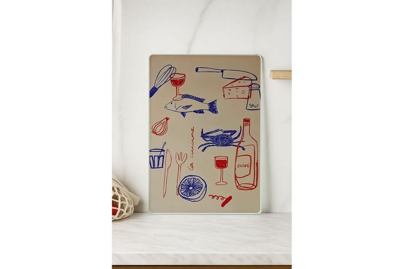 Skjærefjøl Skjære Modell 16 - Multifarget - Servering & borddekking - Kjøkkenprodukter - Skjærebrett & skjærefjøl