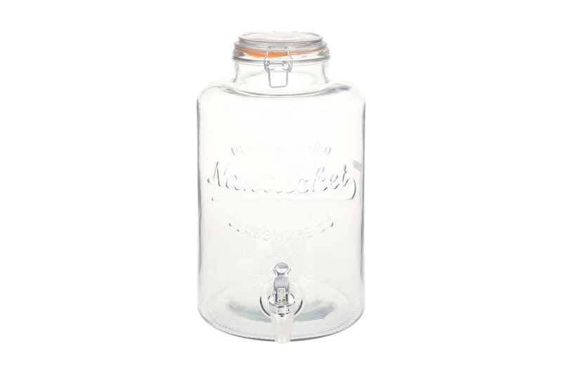Vanndispenser XXL med kran gjennomsiktig 8 L glass - Gjennomsiktig - Kjøkkenprodukter - Øvrig kjøkkenutstyr