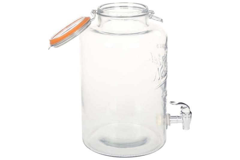 Vanndispenser XXL med kran gjennomsiktig 8 L glass - Gjennomsiktig - Kjøkkenprodukter - Øvrig kjøkkenutstyr