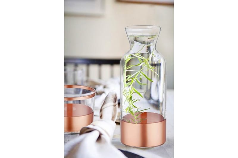Vannkaraffel - Roségull - Bokser & syltetøyglass - Vannkaraffel - Glassmugge