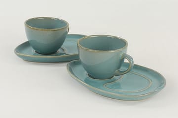 Kaffeservise 4-pk - Turkis - Servering & borddekking - Mugger & kopper - Kaffekopp & kaffekrus