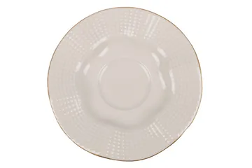 Kaffeservise Adine 12 Deler Porselen - Creme/Gull - Servering & borddekking - Mugger & kopper - Kaffekopp & kaffekrus