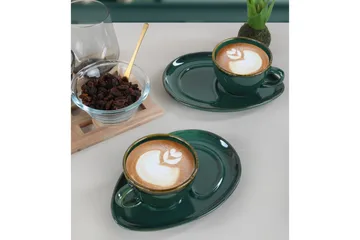 Khalidur Kaffekopp 4-deler - Grønn - Servering & borddekking - Mugger & kopper - Kaffekopp & kaffekrus