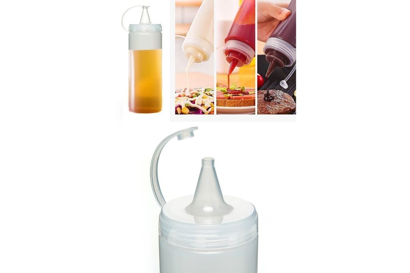 Olje-vinegerflaske 2-pk - Transparent - Karaffler og mugger