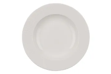 Adine Middagsservice 24 Deler Porselen - Hvit - Servering & borddekking - Porselen