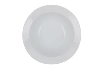 Adine Middagsservice 24 Deler Porselen - Hvit - Servering & borddekking - Porselen