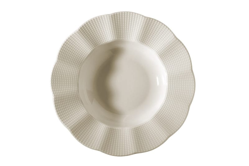 Adine Middagsservise 24 Deler Porselen - Creme - Servering & borddekking - Porselen