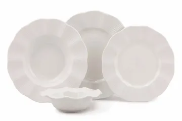 Adine Middagsservise 24 Deler Porselen - Creme - Servering & borddekking - Porselen