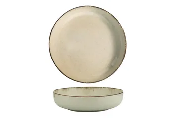 Tallerkensett Adine 24 Delar - Porselen/Brun - Servering & borddekking - Porselen