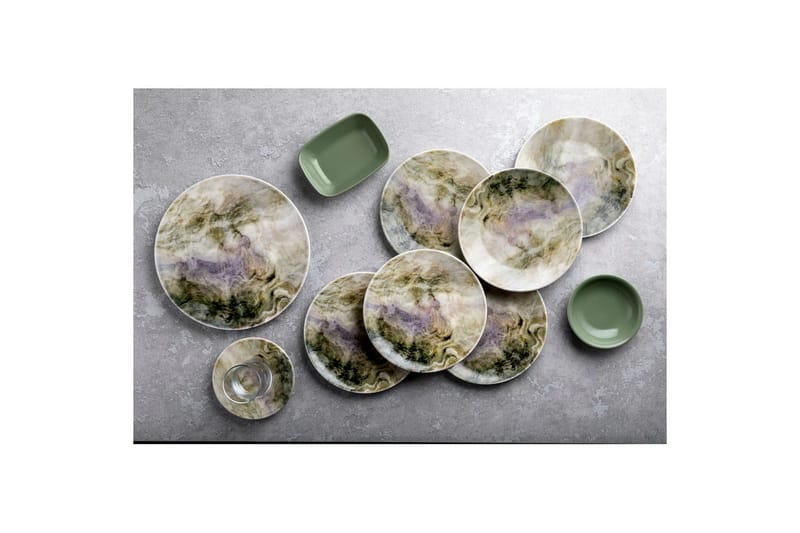 Frokostsett (25 deler) Nylar 128 flerfarget - Multifarget - Servering & borddekking - Porselen