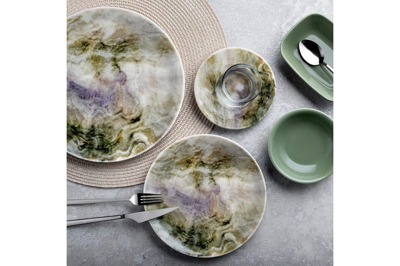 Frokostsett (25 deler) Nylar 128 flerfarget - Multifarget - Servering & borddekking - Porselen