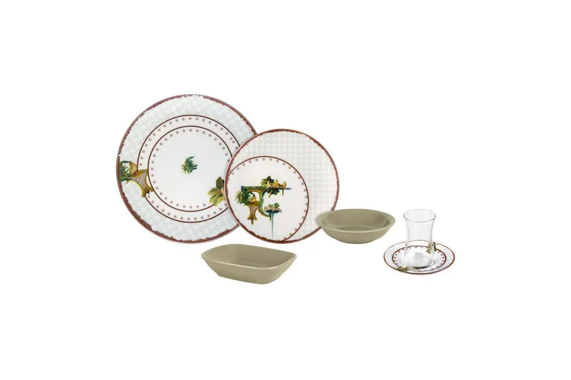 Frokostsett (25 deler) Nylar 129 flerfarget, Multifarget