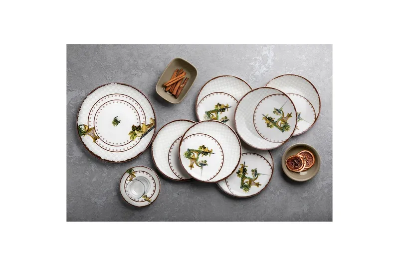 Frokostsett (25 deler) Nylar 129 flerfarget - Multifarget - Servering & borddekking - Porselen