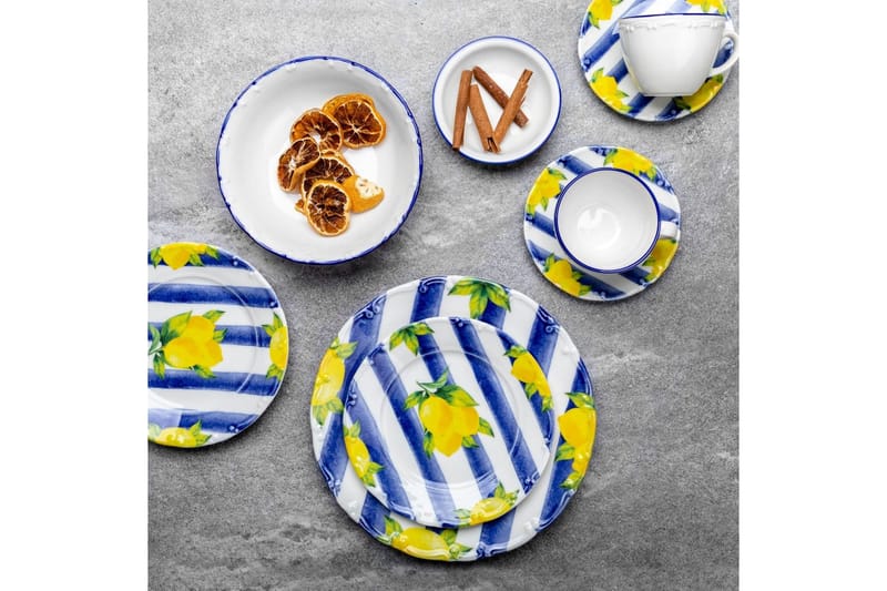 Frokostsett (26 deler) Nylar 126 flerfarget - Blå - Servering & borddekking - Porselen
