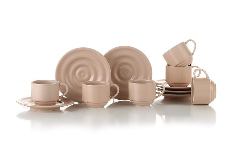 Kaffeservise 12-pk - Kaffekopp & kaffekrus - Porselen