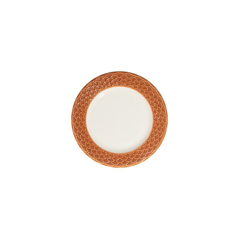 Middagsservise (24 deler) Opviq Orila Costa 24 (32 x 36 x 41 cm) Hvit oransje - hvit og oransje - Servering & borddekking - Porselen