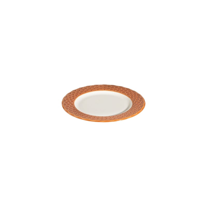 Middagsservise (24 deler) Opviq Orila Costa 24 (32 x 36 x 41 cm) Hvit oransje - hvit og oransje - Servering & borddekking - Porselen