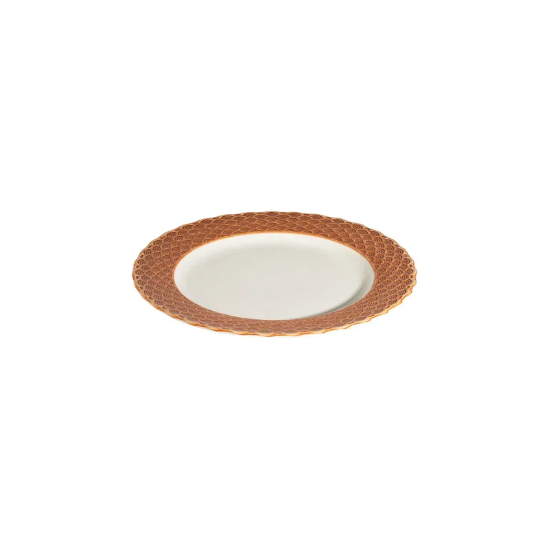 Middagsservise (24 deler) Opviq Orila Costa 24 (32 x 36 x 41 cm) Hvit oransje - hvit og oransje - Servering & borddekking - Porselen