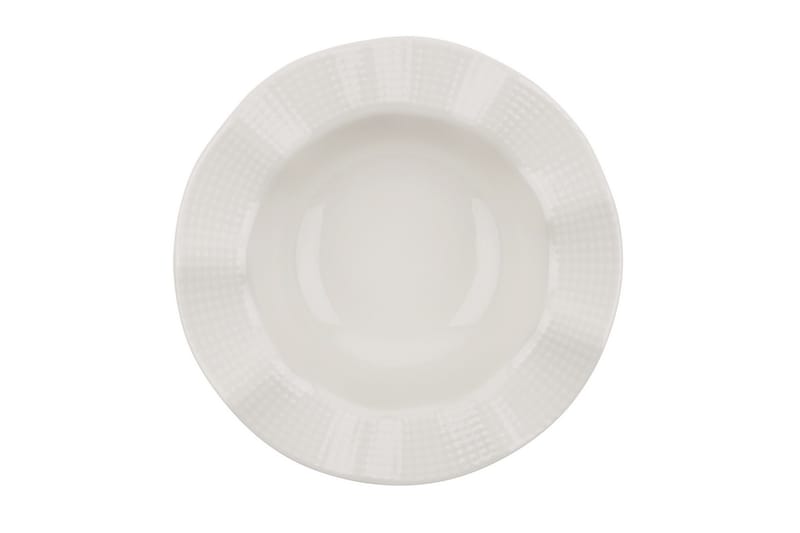 Middagsservise Adine 24 Deler Porselen - Creme - Servering & borddekking - Porselen