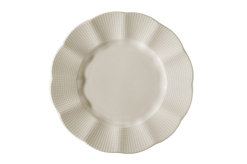 Middagsservise Adine 24 Deler Porselen - Creme - Servering & borddekking - Porselen