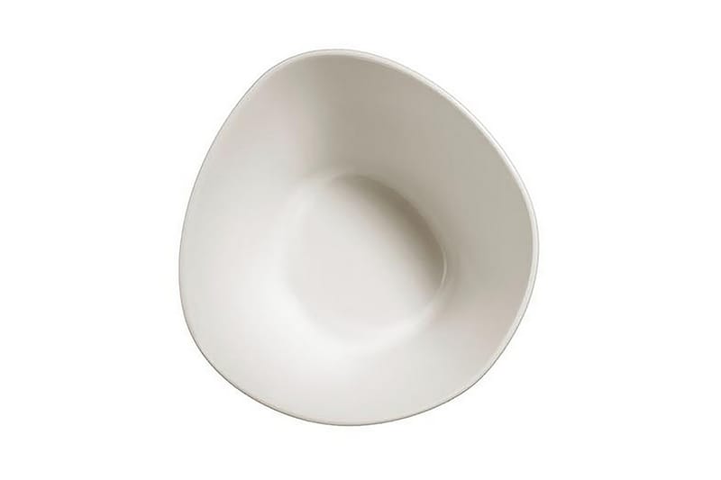 Skålsett 2-pk - Kremhvit - Porselen - Porselen tallerken - Dyp tallerken