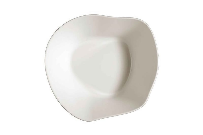 Skålsett 2-pk - Kremhvit - Porselen - Porselen tallerken - Dyp tallerken