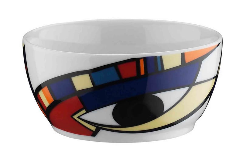 Skålsett 3-pk - Flerfarget - Dyp tallerken - Porselen - Porselen tallerken
