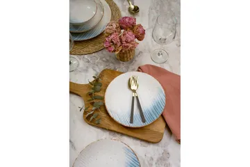 Spisesett (24 deler) Syril Flerfarget - Hvit - Servering & borddekking - Porselen