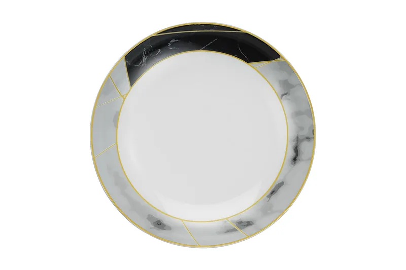 Tallerkensett 24-pk - Flerfarget - Servering & borddekking - Porselen