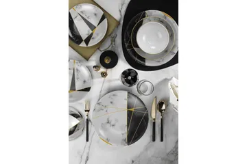 Tallerkensett 24-pk - Flerfarget - Servering & borddekking - Porselen