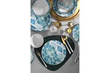 Tallerkensett 24-pk - Flerfarget - Servering & borddekking - Porselen